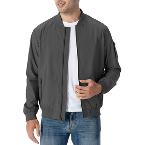Blousons aviateur universitaire de style de rue personnalisables en gros pour hommes hiver baseball avec tissu en toile séchage rapide et coupe-vent - Product Image 2