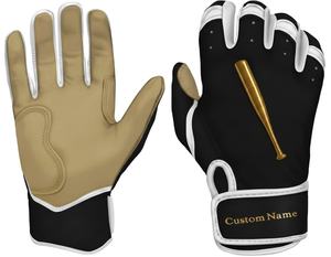 Gants de baseball personnalisés en cuir de chèvre tactile avec dos micro-ventilé pour la protection des mains, vente en gros - Product Image 1