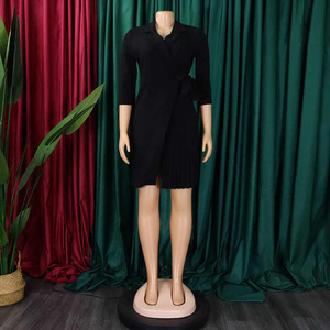 Comfortable and Elegant Polyester Spandex <b>Pencil</b> Dress for Career Wear With Slim Fit and Breathable Fabric - Product Image 6