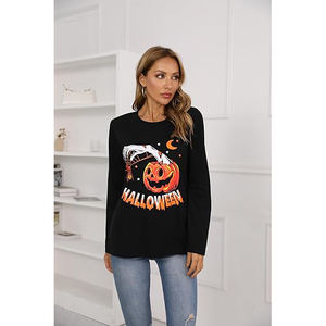 Camiseta Estampada para Mujer, Tejido de Punto Suave y Transpirable, Ropa Casual, Impresión Digital Moderna, Top Cómodo y Elegante - Product Image 5