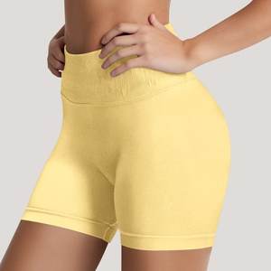กางเกงขาสั้นเบอร์มิวดาสำหรับผู้หญิง ระบายอากาศได้ดี ผ้าฝ้าย 100% ยกกระชับสะโพก ไร้รอยต่อ เนื้อผ้านุ่ม สำหรับออกกำลังกาย วิ่ง โยคะ ฟิตเนส - Product Image 5