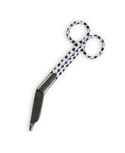 Tijera de enfermería quirúrgica médica para hospitales, tijera de vendaje de primeros auxilios, acero inoxidable, 14 Cm, anillo púrpura, recubierto de papel CE ISO - Product Image 6