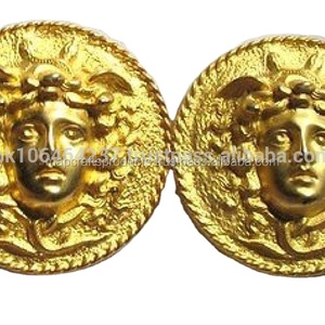 2024 vente chaude de haute qualité 100% laiton extérieur Logo décoratif méduse boucles de ceinture napoléoniennes - Product Image 6