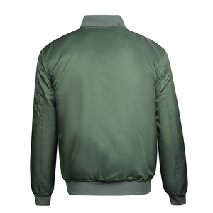 ... Chaqueta bomber ligera para hombre, tela transpirable, cierre frontal con cremallera completa, perfecta para ropa informal y aventuras al aire libre - Product Image 4