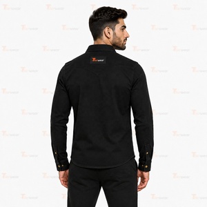 Camisas de Mezclilla Personalizadas para Hombre al por Mayor, Camisas de Jean de Algodón Premium con Botones, Manga Larga Casual, Ropa de Trabajo, Moda, Marca Privada - Product Image 4