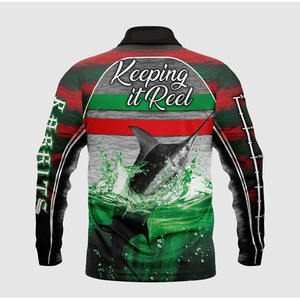 Chemise de pêche légère à protection UV par sublimation personnalisée UPF 50 + Maillot de pêche pour hommes - Product Image 2