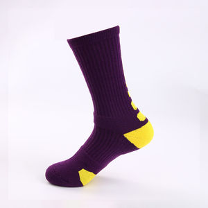 Chaussettes en coton personnalisées bon marché, chaussettes de sport en tricot bleu pour hommes et femmes, style décontracté avec logo pour le printemps, l'été et l'automne - Product Image 3