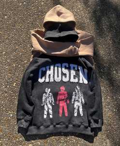 เสื้อฮู้ดดี้ผ้าฟลีซเนื้อหนา 100% ผ้าฝ้าย ซิปหน้า สไตล์ยูนิเซ็กซ์ สำหรับฤดูหนาว  งานปักแบบดิสเทรสสั่งทำพิเศษ พร้อมลายพิมพ์และฟอกสีแบบแอซิดวอช - Product Image 5