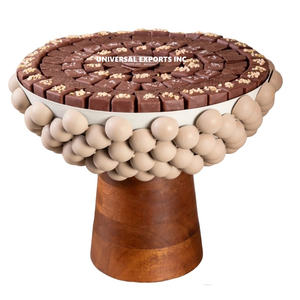 Metal Silver Hammered Chocolate Bowl Top Selling handmade <b>Sweet</b> Bowl High Quality New Metal Chocolate Bowl - Product Image 5