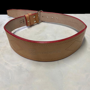 เข็มขัดยิมยกน้ําหนักหนัง เข็มขัดยกน้ําหนักที่กําหนดเอง ออกกําลังกายหนัก ยิมกลับสนับสนุนเข็มขัดหนังเดิม - Product Image 1