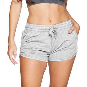 Shorts de jogging taille haute respirants et imperméables pour femmes, grande taille, vêtements de sport décontractés en Spandex/Coton effet usé, collection USA Teamwear - Product Image 3