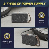 Compresseur d'air filaire 35 l/min avec démarreur de batterie, gonfleur de pneus automatique, pompe de gonflage de pneus de voiture portable 7 m 220 V