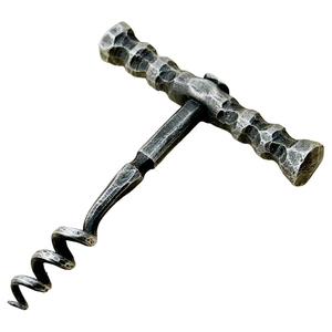 Tirador de corcho de Metal rústico, regalo de boda, tapón de bebidas, juego de abrebotellas forjado a mano, sacacorchos hecho a mano, herramientas de fiesta para boda - Product Image 1
