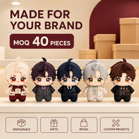 Poupées en peluche miniatures personnalisées de 10 cm, jouets en peluche mignons, personnages personnalisés, OEM ODM, mascotte avec détails brodés