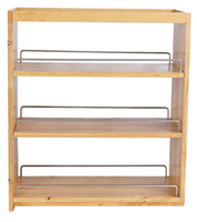 Houten Pull-Out Opslag Organizer Planken Voor Keukenkast Op Maat Ontwerp, Oem/Odm Service, Vietnam Fabriek, Budgetvriendelijk