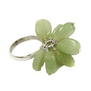 Nueva llegada diseño de lujo 925 plata esterlina natural aguamarina piedra preciosa estilo clásico anillo con cuentas para mujer niñas joyería Bohemia - Product Image 1