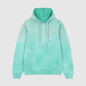 Sudadera con Capucha para Hombre, Estilo Vintage, Tejido Grueso, Lavado Ácido, Hombros Caídos, Ropa Urbana de Invierno, Logotipo Personalizado ODM, 100% Algodón - Product Image 3