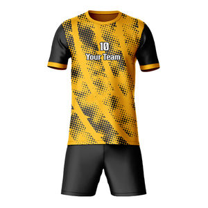 Uniformes de Fútbol de Color Sólido, Tallas Grandes, MOQ Bajo, Impresión de Logotipo Personalizado, Ligeros, de Secado Rápido, Uniformes de Fútbol para Clubes, Ropa de Equipo - Product Image 6