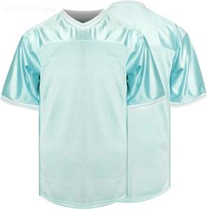 Maillot de football américain pour hommes de haute qualité, tendance, logo personnalisé, imprimé, 100% polyester, protection UV, manches courtes - Product Image 3