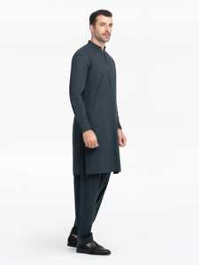 Salwar Kameez Tradicional Pakistaní para Hombre, Vestimenta Musulmana Clásica para Bodas, Eid, Jumma, Oficina, Uso Diario, Corte Regular, Marca Personalizada - Product Image 5