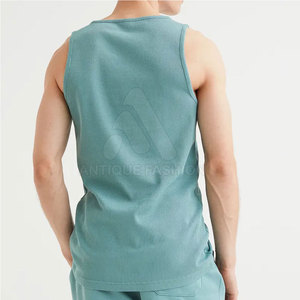 Camiseta sin Mangas para Hombre, de Alta Calidad a Bajo Precio, Tejida, 100% Algodón, Transpirable, para Verano - Product Image 3