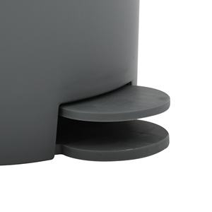 Cubo de basura con pedal Osaki de 3 litros en gris - Product Image 3