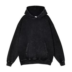 Sweat à capuche tendance avec effet délavé à l'acide et décoloration au soleil, design tendance, tissu chaud, fermeture éclair, pour un usage décontracté ou sportif, unisexe - Product Image 5