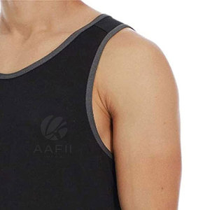 เสื้อผ้าออกกำลังกาย ระบายอากาศได้ดี เสื้อกล้ามลำลองผู้ชาย ผ้าถัก คอตตอนผสมโพลีเอสเตอร์ คุณภาพสูง แห้งเร็ว สำหรับผู้ใหญ่ - Product Image 6