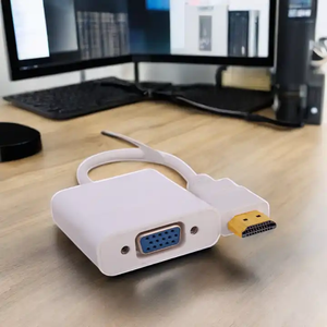 Convertisseur vidéo DTECH mâle <span class=keywords><strong>vers</strong></span> femelle HDCP 1.2 1080p câble <span class=keywords><strong>adaptateur</strong></span> <span class=keywords><strong>HDMI</strong></span> <span class=keywords><strong>vers</strong></span> <span class=keywords><strong>VGA</strong></span> pour moniteur de projecteur - Product Image 2