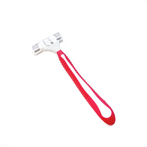 Rasoir à triple lame jetable avec poignée en caoutchouc bicolore, bikini pour le visage et le corps, rasoir d'épilation des aisselles - Product Image 4