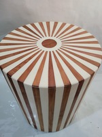 Table de chevet marocaine de luxe en incrustation d'os-Table de chevet bohème chic fabriquée à la main pour la décoration intérieure
