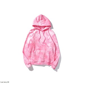 เสื้อฮู้ดย้อมผ้าเทอร์รี่สำหรับผู้ชายและผู้หญิงเสื้อมีฮู้ดพิมพ์ลายโฟมหน้าจอแบบกำหนดเองโลโก้ปักลายโลโก้เฟรนช์เทอร์รี่ - Product Image 5