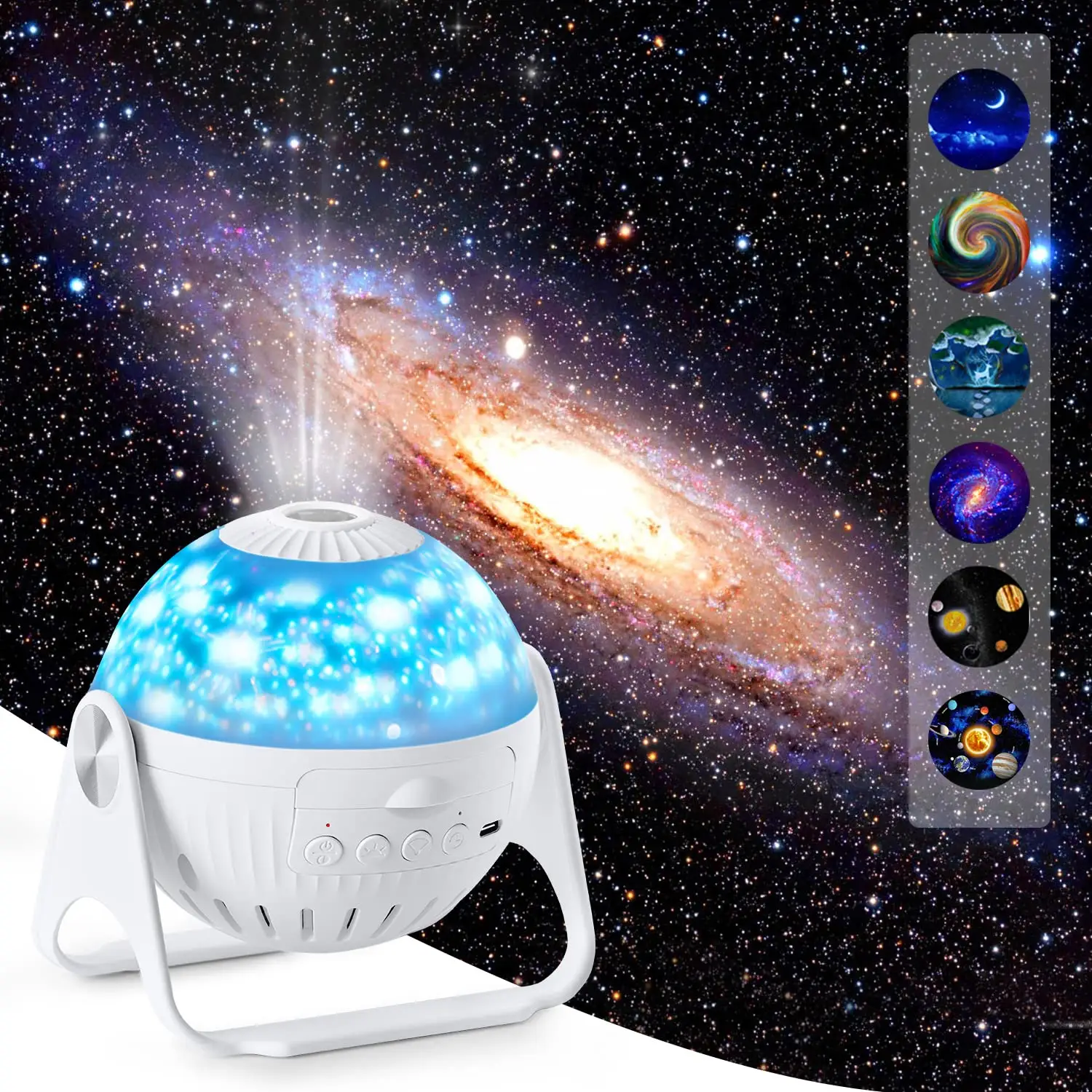 Led 360 Rotate Star Starry Sky Night Light For Hoom Bedroom Decoration Kids Child Birthday Gift Galaxy Projector