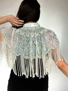 ชุดชั้นในสไตล์เบอร์เลสก์ประดับด้วยเลื่อมลูกปัดที่สง่างามบรามีความยาวถึงพื้นประดับด้วยไข่มุกตามธรรมชาติสำหรับช่วงเทศกาลคลับ - Product Image 5