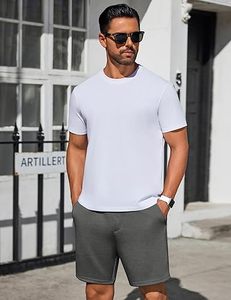 <b>Men</b> Plain 100% Cotton Fleece Sweat <b>Shorts</b> <b>Men's</b> Essential Fashion Sweat <b>Shorts</b> With <b>Elastic</b> <b>Waist</b> Custom Man Casual <b>Short</b> - Product Image 5