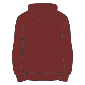 Kap Maroon เสื้อฮู้ดแบบสวมหัว, เสื้อคอตตอนผสมเสื้อผ้าพี่น้องกรีกชุดสตรีทแวร์ตามสั่งรุ่น Divine hbcu greeklife - Product Image 3