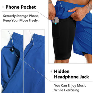 Pantalones de chándal atléticos de alta calidad para hombre, pantalones cortos con estampado de algodón 100%, pantalones deportivos informales de calle con patrón sólido para hombre - Product Image 6