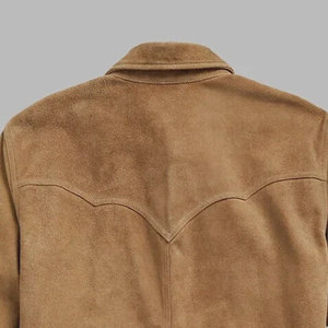 Chemise en daim en cuir pour hommes de qualité supérieure Chemise en daim en cuir de haute qualité pour hommes - Product Image 6