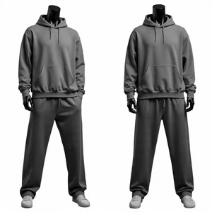 Survêtements personnalisés en coton 450 GSM de haute qualité, survêtement en molleton évasé à manches longues, streetwear, en vente en ligne 2025 - Product Image 2