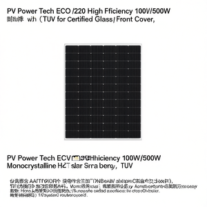 แผงโซลาร์เซลล์ PV Power Tech ECO 220 ประสิทธิภาพสูง 100W/500W แบบโมโนคริสตัลไลน์ HJT พร้อมกระจกฝาครอบด้านหน้าที่ได้รับการรับรองมาตรฐาน TUV - Product Image 2