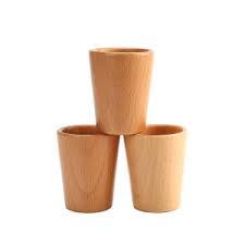 Nouveau verre court en bois design pour la maison et les fêtes bière et meilleurs verres 4 pièces verre court en bois de taille personnalisée - Product Image 3