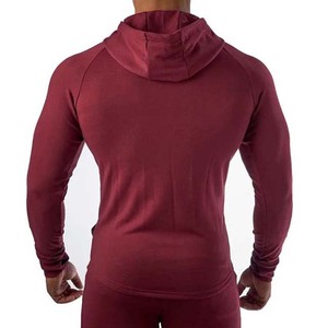 Ropa de invierno de secado rápido, sudaderas con capucha informales en blanco para hombre, precio al por mayor, manga larga, cremallera, 100% algodón, sudaderas con capucha básicas para hombre - Product Image 3