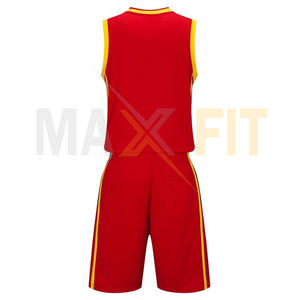 เสื้อบาสเก็ตบอล2024 Maxfit แบบสั่งทำชุดฝึกซ้อมแบบทีมพร้อมชุดกีฬาแขนกุด - Product Image 3