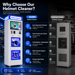 <span class=keywords><strong>Machine</strong></span> de nettoyage de casques multi-modèles standard, version commerciale avec paiement en espèces - Product Image 6