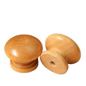 Fourniture d'usine matériel de meubles boutons en bois de couleur naturelle pour tiroir pas cher poignée en bakélite produit en résine de bois - Product Image 3