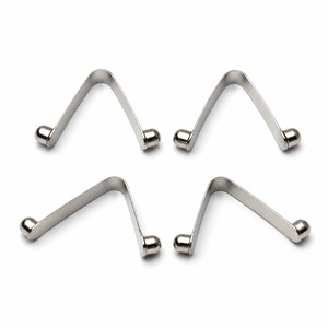 Clip a Molla a V con Doppia Testa e Tappo in Gomma, Nichelato, Vendita all'Ingrosso, Clip per Tubi Hardware da Fabbrica - Product Image 1
