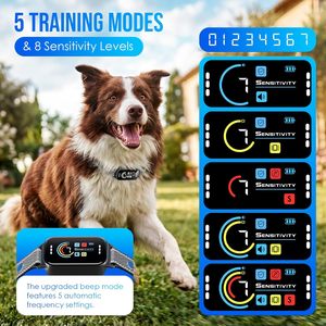 Koguzl Lot de 2 Colliers Anti-Aboiement Automatiques pour Chiens Grands, Moyens et Petits (11-120 lbs), 7 Niveaux de Sensibilité, 5 Couleurs Sûres, Personnalisables - Product Image 4