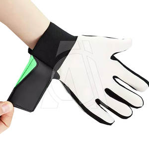Gants de protection professionnels personnalisés pour gardien de but de football vente en gros de dragonne réglable en cuir imperméable respirant unisexe - Product Image 3