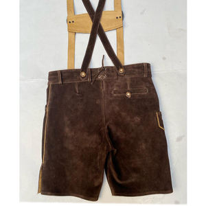 Good Material Latest Arrivals 100% <b>Leather</b> Made Custom Vintage Style Lederhosen <b>Short</b> for <b>Men</b> - Product Image 4