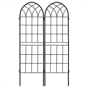 Treillis de jardin en métal doré, design élégant, parfait pour le balcon, le jardin, le patio et l'affichage des plantes. - Product Image 3